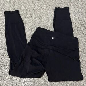 lululemon athletica Black Workout Leggings with Logo